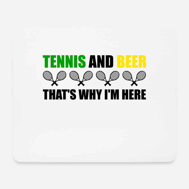 tennis - Mouse Pad (horizontal) - white