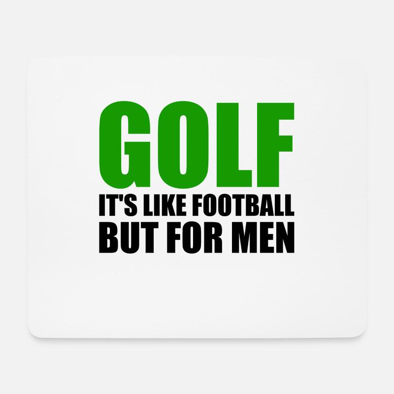 Lustig Golf - Mousepad (Querformat) - Weiß
