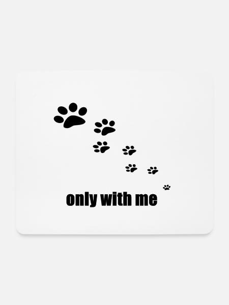 Slady dog doggy animal gift - Mouse Pad (horizontal) - white