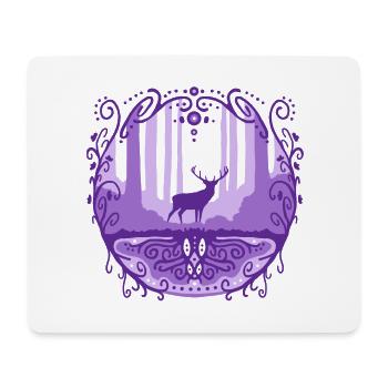 The king of the forest - Mouse Pad (horizontal) - white - Front