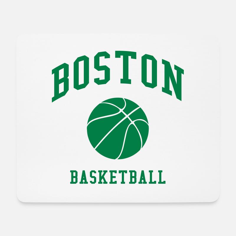 Boston Basketball - Mousepad (Querformat) - Weiß