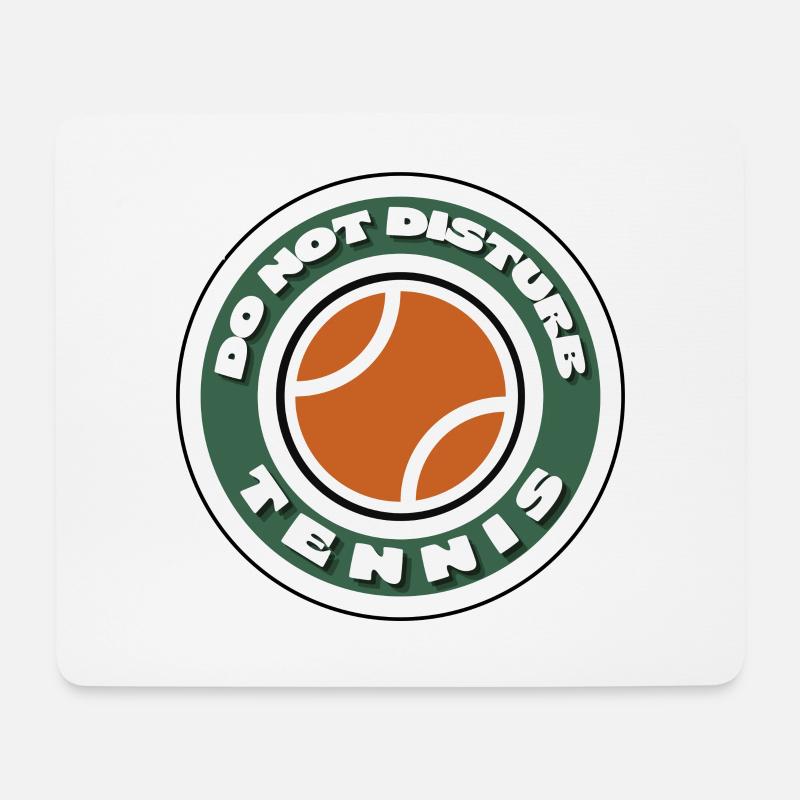 Tennis do not disturb - Mousepad (Querformat) - Weiß