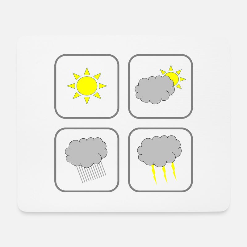 Wetter Weather - Mouse Pad (horizontal) - white