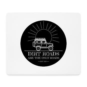 Feldwege sind die einzigen Straßen - Mousepad (Querformat) - Weiß - Vorne