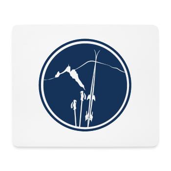 Chamonix Aiguille du Midi Mont blanc leewarddesign - Mousepad (Querformat) - Weiß - Vorne