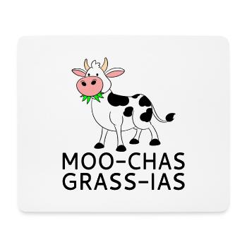 Moo-chas Grass-ias - Mouse Pad (horizontal) - white - Front