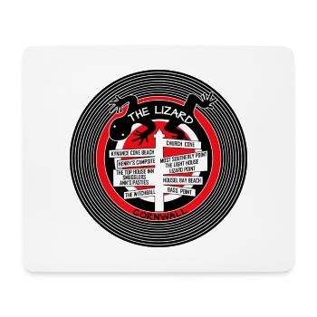 Das Kartendesign des Echsen-Cornwall-Kreises - Mousepad (Querformat) - Weiß - Vorne