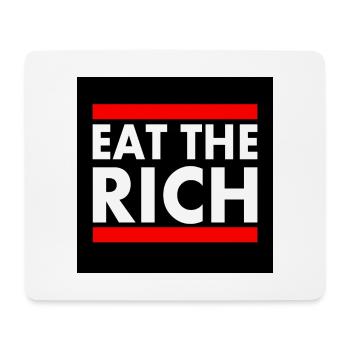 Eat the rich - Tapis de souris (format paysage) - blanc - Devant
