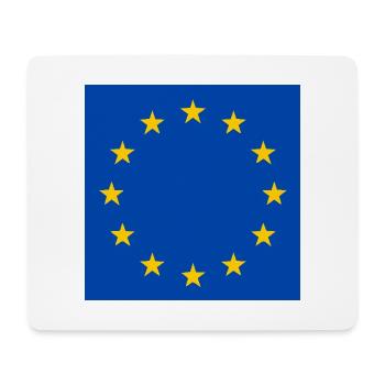 Drapeau de l’Europe - Tapis de souris (format paysage) - blanc - Devant