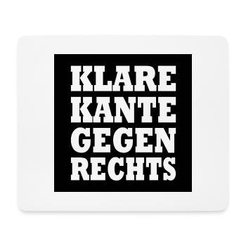 klare kante gegen rechts - Mousepad (Querformat) - Weiß - Vorne