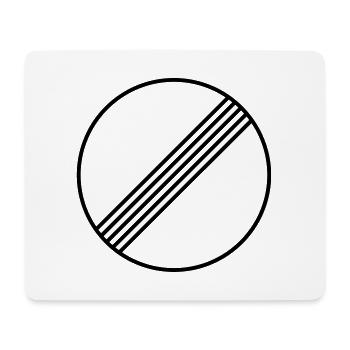 Aufgehoben - Offene Autobahn - Schild - Mousepad (Querformat) - Weiß - Vorne