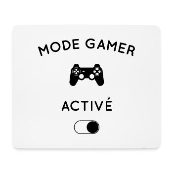 Humour - Mode gamer activé - Tapis de souris (format paysage) - blanc - Devant