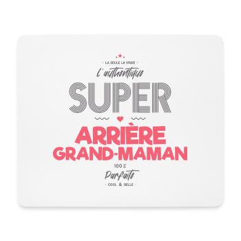 L authentique super arrière grand maman - Tapis de souris (format paysage) - blanc - Devant