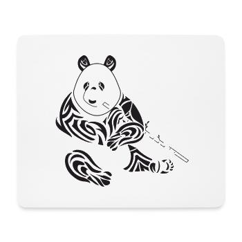 Panda tribal - Tapis de souris (format paysage) - blanc - Devant