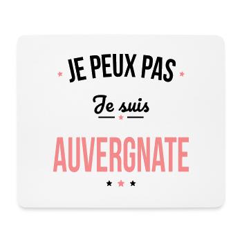 Je peux pas je suis Auvergnate - Tapis de souris (format paysage) - blanc - Devant