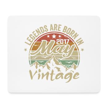 Mai 2017 Geburtstagsgeschenk 2017 Jahrgang 2017 - Mousepad (Querformat) - Weiß - Vorne