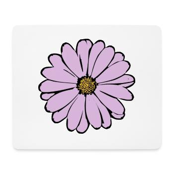 Blume pastell Blume Blumen pastell Blumen flieder - Mousepad (Querformat) - Weiß - Vorne