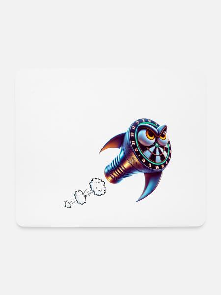 Darts Highspeed - Mousepad (Querformat) - Weiß