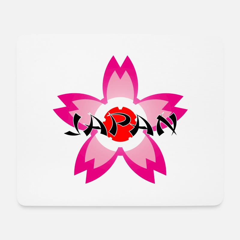 Japan Cherry Blossom - Mousepad (Querformat) - Weiß