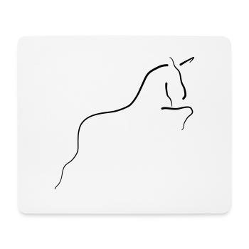 Einhorn 7 - Mousepad (Querformat) - Weiß - Vorne