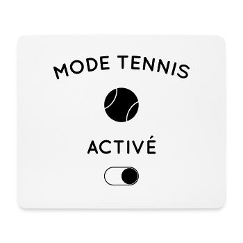 Humour - Mode tennis activé - Tapis de souris (format paysage) - blanc - Devant