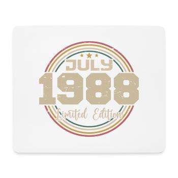 1988 Geburtstag Juli 1988 Geschenk Juli 1988 - Mousepad (Querformat) - Weiß - Vorne