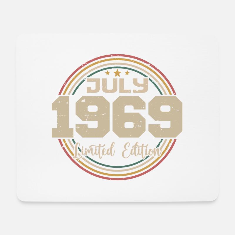 1969 Geburtstag Juli 1969 Geschenk Juli 1969 - Mousepad (Querformat) - Weiß