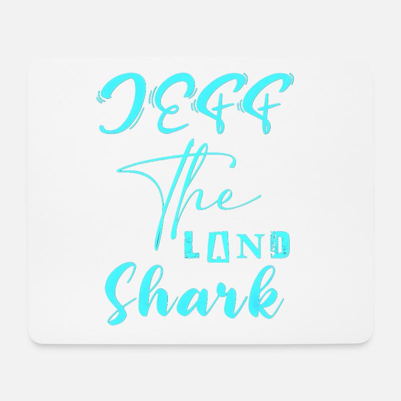 Jeff der Landhai - Mousepad (Querformat) - Weiß