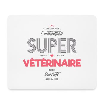 L authentique super vétérinaire - Tapis de souris (format paysage) - blanc - Devant