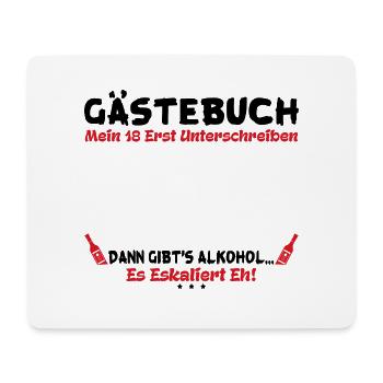 Mein 18.Geburstag erst Unterschreiben Party - Mousepad (Querformat) - Weiß - Vorne