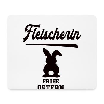 Fleischerin Ostern Geschenk Fleischerei Meisterin - Mousepad (Querformat) - Weiß - Vorne