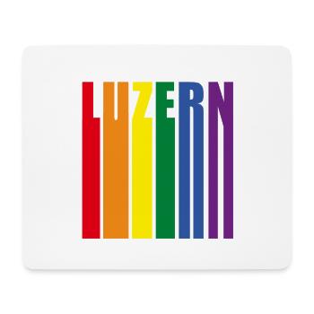 Luzern Schweiz Regenbogen Pride Geschenk - Mousepad (Querformat) - Weiß - Vorne