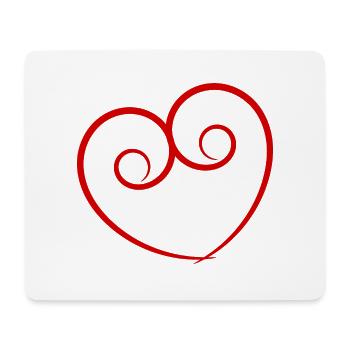 LIEBE. PAAR. ICH HABE GERADE GEHEIRATET. Junggesellinnenabschied. VALENTINSTAG. - Mousepad (Querformat) - Weiß - Vorne