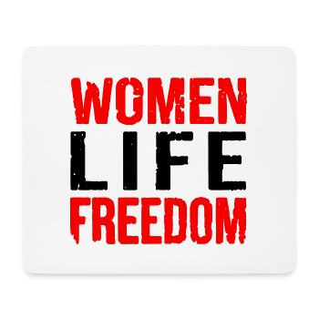 Women life freedom - Tapis de souris (format paysage) - blanc - Devant