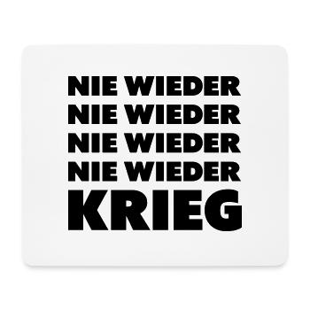 Nie wieder Krieg - Mousepad (Querformat) - Weiß - Vorne