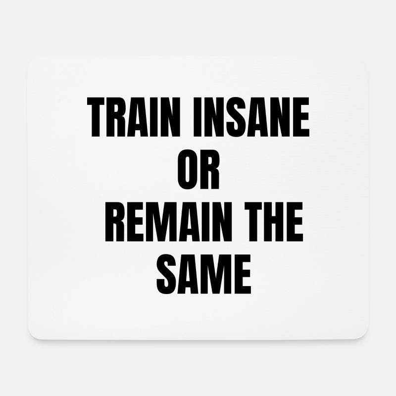 Hart Trainieren - Mousepad (Querformat) - Weiß