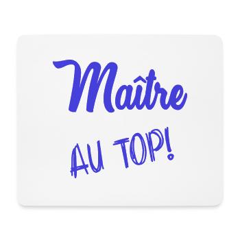MEISTER. MEISTER. HUMOR - Mousepad (Querformat) - Weiß - Vorne