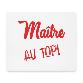 MASTER. MASTER. THANK YOU. THANK YOU MASTER - Mouse Pad (horizontal) - white - Front