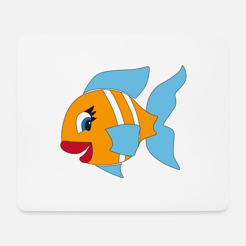 die Fische - Mousepad (Querformat) - Weiß