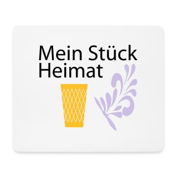 Meine Heimat Geripptes - Apfelwein - Mousepad (Querformat) - Weiß - Vorne