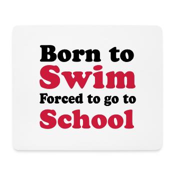 Schwimmen - Mousepad (Querformat) - Weiß - Vorne