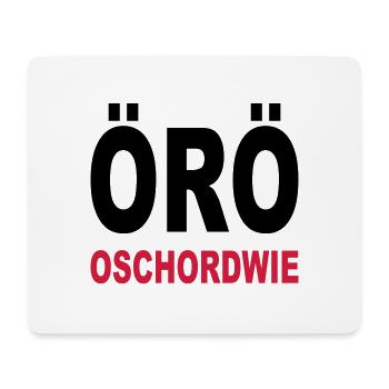 Oeroe - good luck in French - Mouse Pad (horizontal) - white - Front