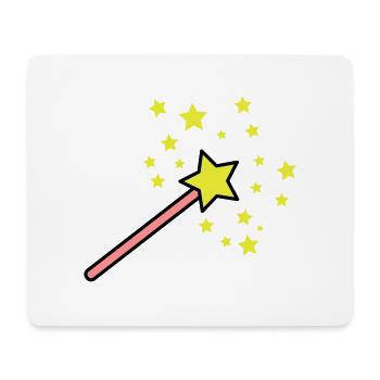 zauberstab_3c - Mouse Pad (horizontal) - white - Front