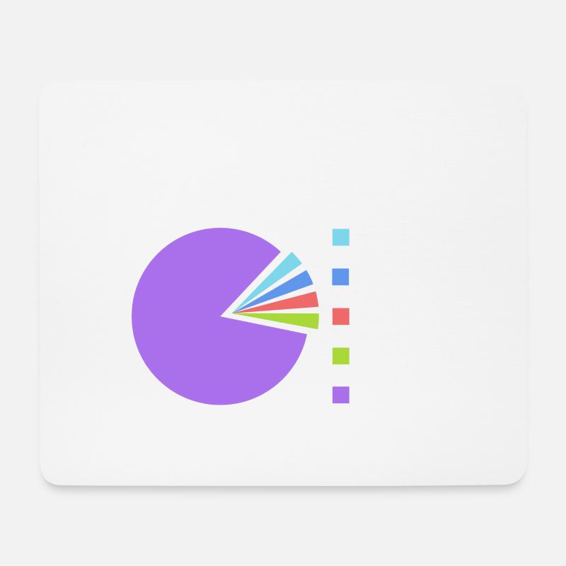Vegan Statistik - Mousepad (Querformat) - Weiß