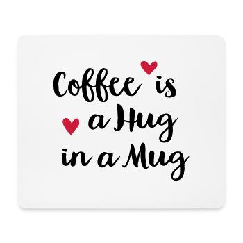 Kaffee - Mousepad (Querformat) - Weiß - Vorne