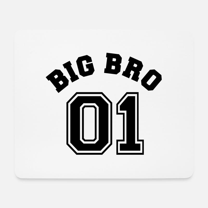 Big Bro 01 - Big Brother - Mousepad (Querformat) - Weiß