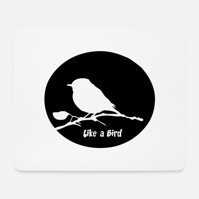 oiseau - Mousepad (Querformat) - Weiß
