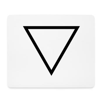 Dreieck - Mousepad (Querformat) - Weiß - Vorne