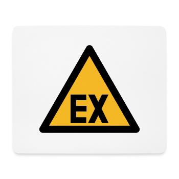 Symbole de danger - danger d'explosion (2 - Tapis de souris (format paysage) - blanc - Devant