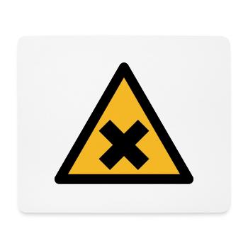 Symbole de danger - des substances nocives (2 - Tapis de souris (format paysage) - blanc - Devant